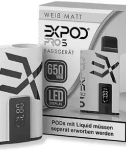 Expod Pro S Basisgerät 650 mAh Weiß Matt