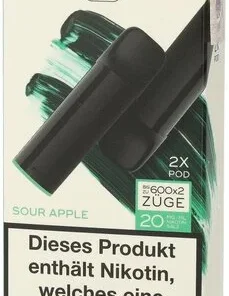IZY Vape Click 2.0 Sour Apple Prefilled Pods 2x2ml 20mg