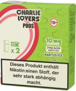 Charlie Lovers Prefilled Pod 2x2ml Kaktus Ice 10mg