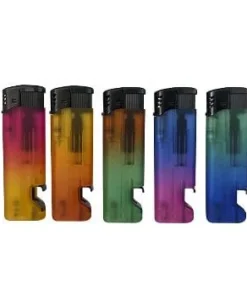 Einwegfeuerzeug Piezo ATOMIC 2-Tone Bottle Up Steller mit 50 Stück