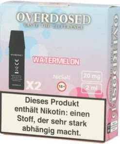Overdosed Prefilled Pods Watermelon 2x2ml 20mg