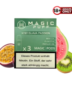 Magic Puff Kiwi Guava Passion Pods