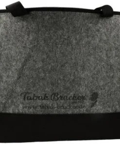 Tabak Brucker Filztasche Milan Schwarz/Grau