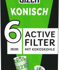Bundle: Gizeh Filter Aktivkohle konisch (20×10 Filter)