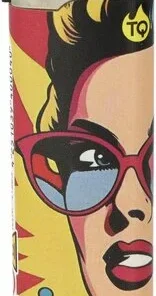 Tobaliq Feuerzeug Pop Art Woman 1v5