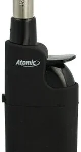 Atomic Mini Stabfeuerzeug Black Line Silber