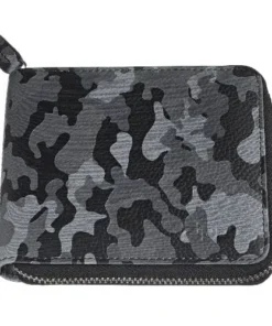 Geldbörse Zippo Leder Camo grau