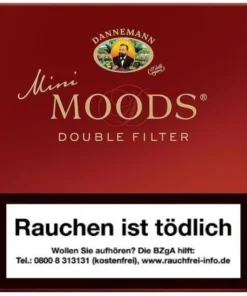 Dannemann Moods Mini Double Filter Zigarillo Stange (10×10 Stück)