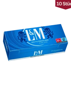 Bundle: L&M Blue Filterhülsen King Size (10×200 Stück)