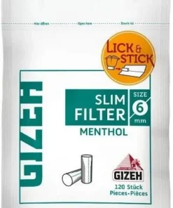 Bundle: Gizeh Filter Menthol Slim (10×120 Filter)