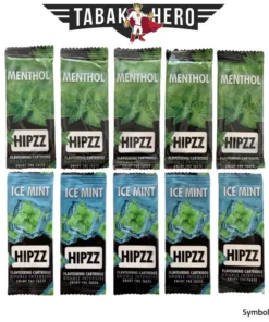 HIPZZ Aromakarten Mix Ice+Menthol – 10 Stück Probierset Aroma Karten