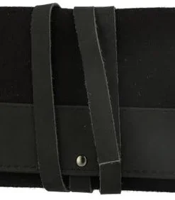 Drehertasche Canvas/Leder Schwarz für 100er Papier
