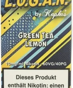 L.O.G.A.N. by Kapkas Green Tea Lemon Nikotinsalzliquid 10mg