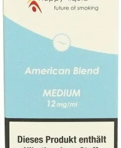 Happy Liquid American Blend Medium 12mg Liquid