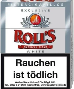Rolls Exclusive White Zigarillo Stange (8×23 Stück)