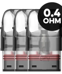 GeekVape – Q – Pod Tank Verdampfer – 0.4 Ohm Mesh-Coil – 3ml – 3er Paket