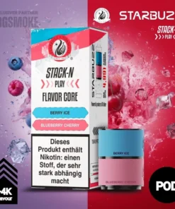 Starbuzz Stack-N Play | Pod | Blueberry Raspberry + Cherry Ice