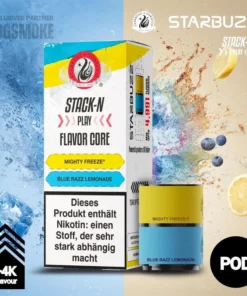 Starbuzz Stack-N Play | Pod | Mighty Freeze + Blue Razz Lemonade