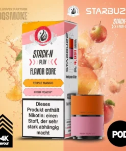 Starbuzz Stack-N Play | Pod | Triple Mango + Irish Peach