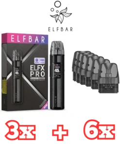 3x Elfbar ELFX Pro Pod-Kit Bundle – 5 Farben