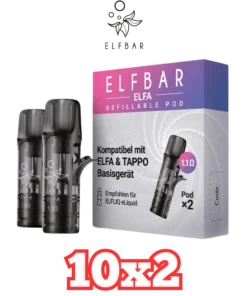 20x Elfbar ELFA Leerpods Bundle