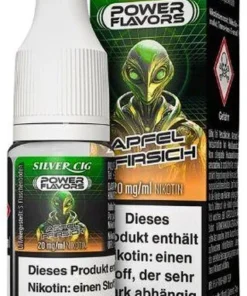 Silver Cig Power Flavors Apfel Pfirsich Liquid 20mg