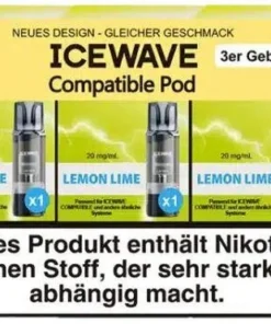 Icewave Compatible Pod Lemon Lime 20mg 3 Stück