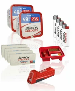 Benson & Hedges 630g Tabak & Hülsen Sparpaket ( 2 x Benson & Hedges 315g & 4 x 250 Stück Benson & Hedges Hülsen & Zubehör )