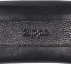 Zippo Drehertasche/Stellerbeutel Nappaleder schwarz
