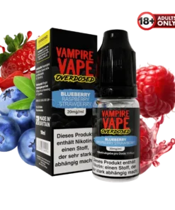 Vampire Vape OVERDOSED Blueberry Raspberry Strawberry Nikotinsalzliquid