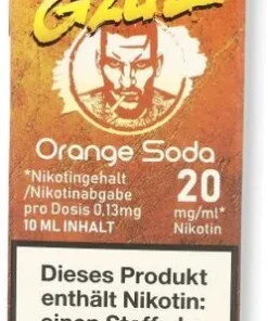 Gzuz eliq Nikotinsalz Liquid Orange Soda 20mg/ml