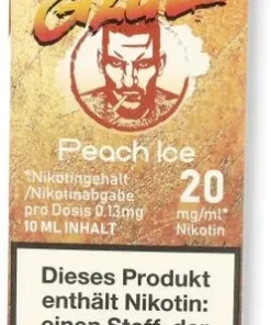 Gzuz eliq Nikotinsalz Liquid Peach Ice 20mg/ml