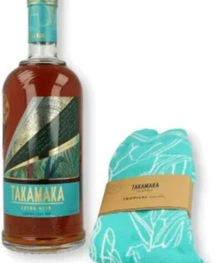 Takamaka Rum Extra Noir 700ml 43% Vol. mit Takamaka Socken