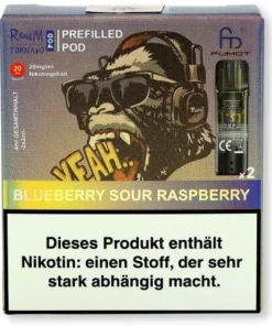 RandM Tornado Pods Blueberry Sour Raspberry 2x2ml 20mg