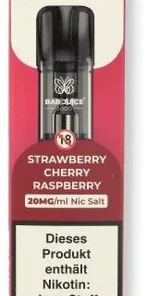 Bar Juice 5000 Prefilled Pods Strawberry Cherry Raspberry 2x2ml 20mg/ml