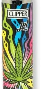 Clipper Jetflame Feuerzeug Mazed Leaves 1 v 4