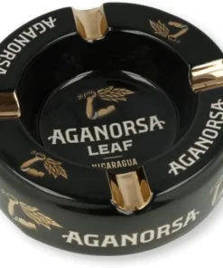 Aganorsa Leaf Zigarren Aschenbecher Schwarz