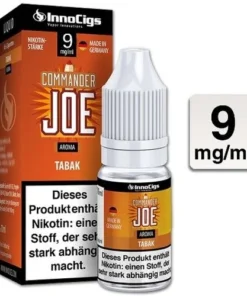 E-Liquid InnoCigs Commander Joe Tabak 9mg Nikotin