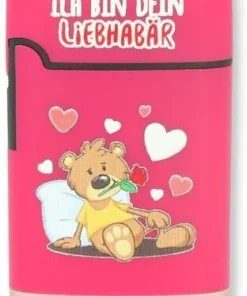 Easy Torch Feuerzeug 11v12 Bärchen Pink ICH BIN DEIN LIEBHABÄR