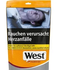 West Yellow Volume Tobacco Jumbo ZIP Beutel 39,95€