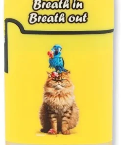 Easy Torch Feuerzeug 2v4 Furry Fun Cats Katze Gelb