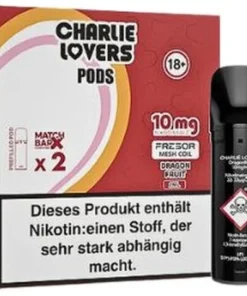 Charlie Lovers Prefilled Pod 2x2ml Dragonfruit 10mg
