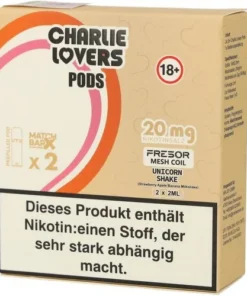 Charlie Lovers Prefilled Pod 2x2ml Unicorn Shake 20mg