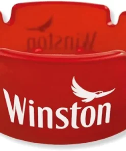 Winston Glasaschenbecher Rot