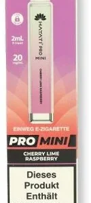 Hayati Pro Mini Einweg E-Zigarette Cherry Lime Raspberry 20mg/ml