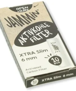 Jammin Aktivkohlefilter Xtra Slim 6mm 10 Stück