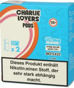 Charlie Lovers Prefilled Pod 2x2ml Skitlezz 10mg