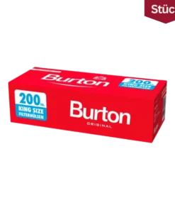 Burton Original Red Zigarettenhülsen King Size (200 Stück)