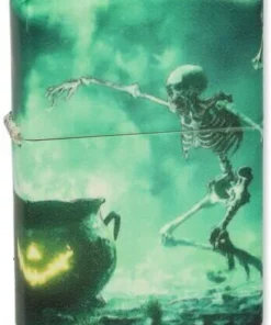 Zippo Feuerzeug Skeletons Dancing Design Glow in the Dark Green