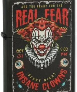 Zippo Feuerzeug Insane Clowns Design Black Matte